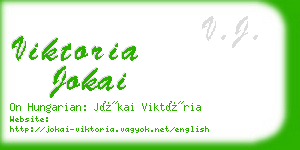 viktoria jokai business card